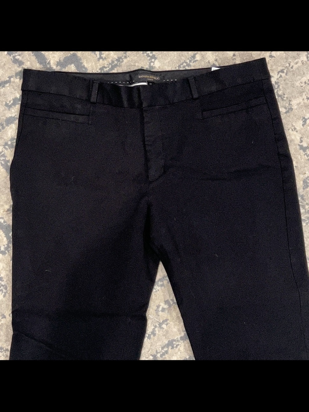 Banana Republic Sloan Pants Womens 12 Black Ankle Length Crop Dress Casual - Picture 4 of 4
